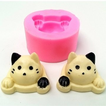 UR Bakeware 3D Silicone Cute Cat Head Shape Cake Mold Mould Decoration Tool N2