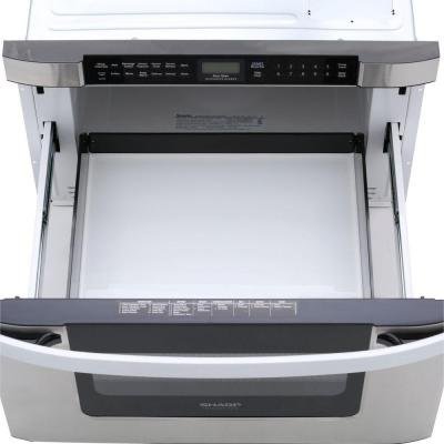 24 In. W 1.2 Cu. Ft. Built-in Microwave Drawer in Stainless Steel with Sensor Cooking N3