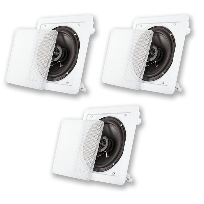 Acoustic Audio LC265i In Ceiling 6.5" Home Theater 3 Speaker Set 750 Watts LC265i-3S