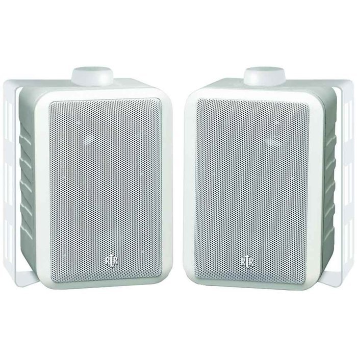 New BIC AMERICA RTRV44-2W 4" RtR Series Indoor/Outdoor 3-Way Speakers (White)