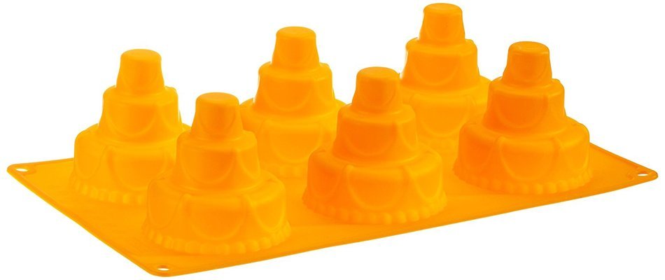 RBV Birkmann Happy Birthday 6 Silicone Mold Tray for Baking or Freezing
