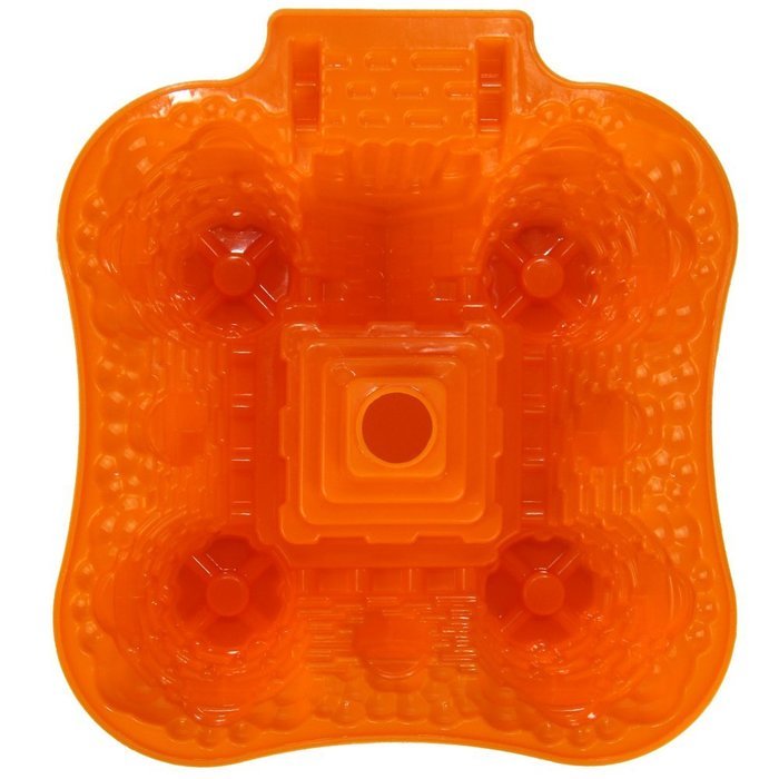 ANPHSIN Creative DIY Silicone Cake Mold-Single Cavity Castle Shape Bakeware Collection Cake Pan-Green N8