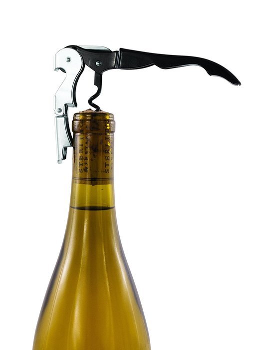 Truetap Black Double Hinged Waiter's Corkscrew by True N6