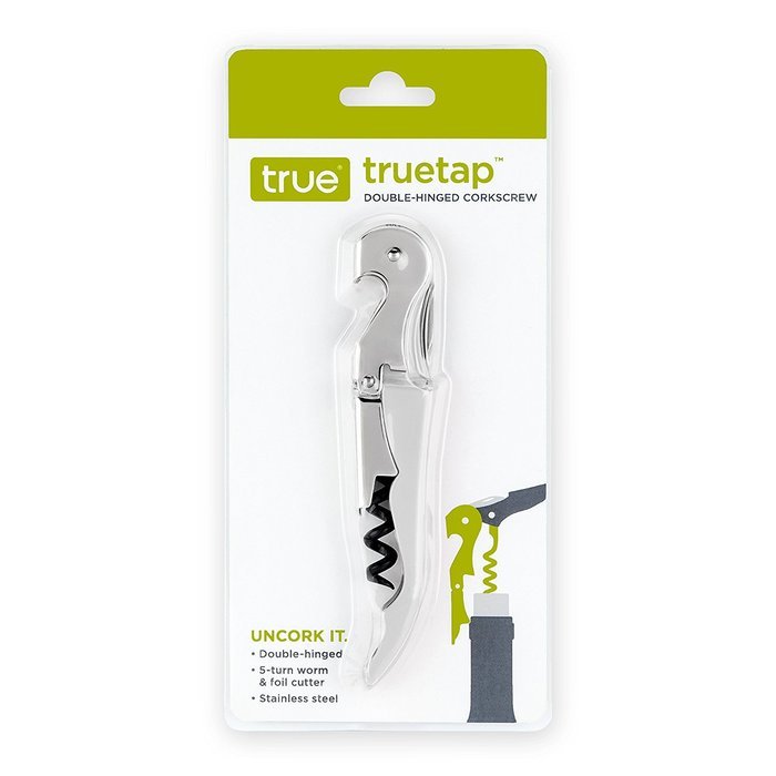 Truetap Black Double Hinged Waiter's Corkscrew by True N10