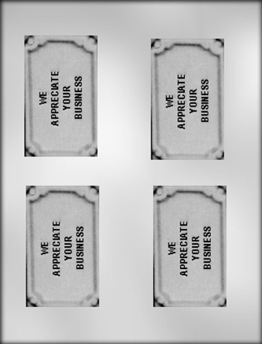 CK Products "We Appreciate Your Business" Card Chocolate Mold