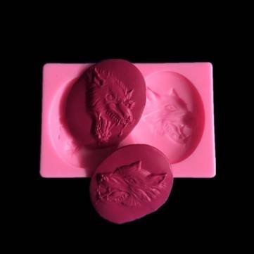 UR Bakeware Wolf Head Shape Silicone Cake Mold Chocolate Mould N6