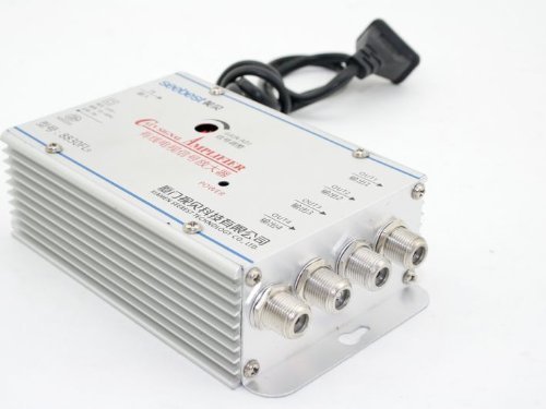 SHINA 4 Way TV VCR Antenna Signal Amplifier Booster Splitter N4