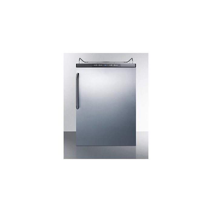 SBC635MBINKSSTB Built-in commercial beer dispenser, auto defrost w/digital thermostat, SS wrapped door, and TB...
