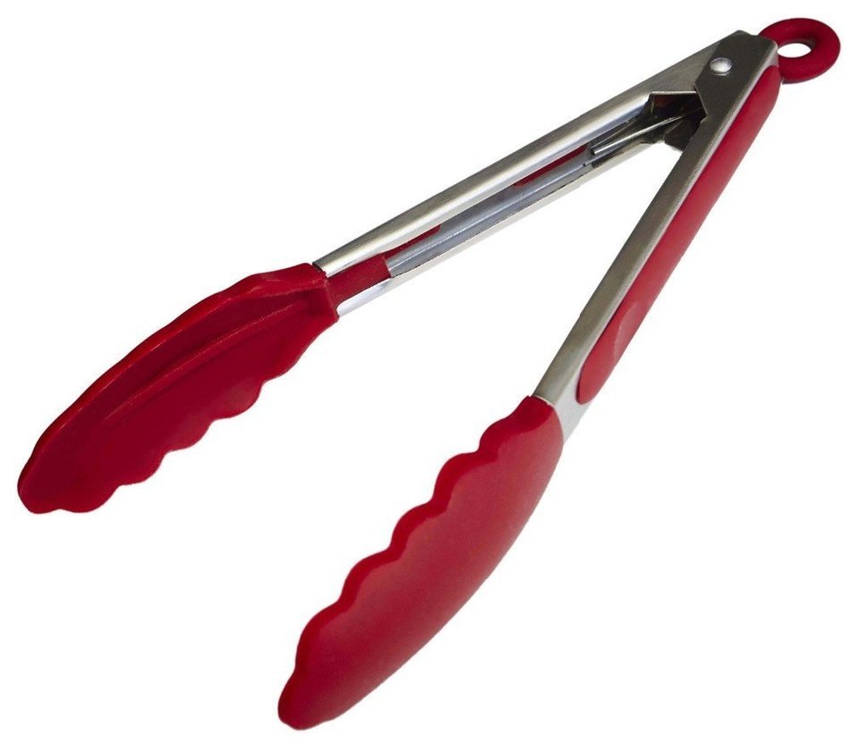 9inch Stainless Steel Utensils Kitchen Tongs Food Clip With Silicone Rubber Tip Bakeware Tools Baking Accessories N4