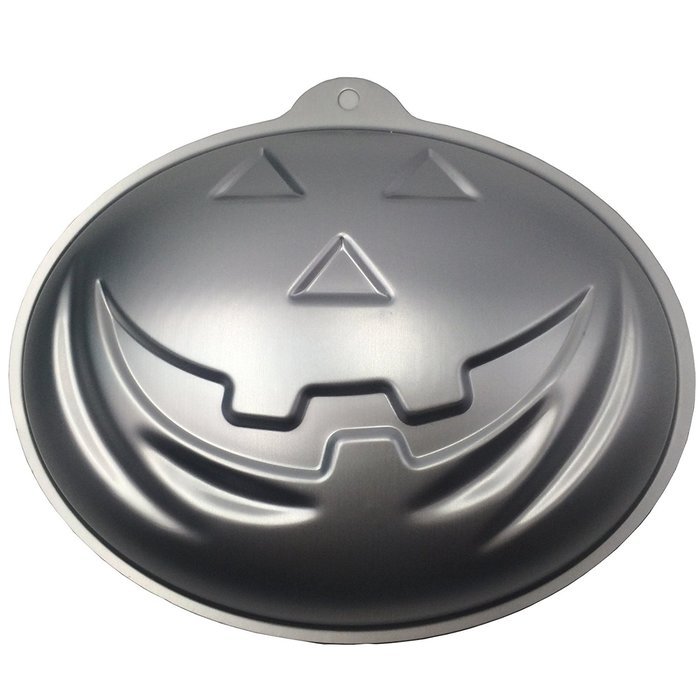 Funshowcase Halloween Pumpkin Metal Cake Tin Novelty Pastry Baking Pan