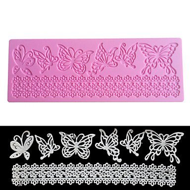 Y&XL&H Silicone 3D Butterfly Design Mold Cookware Dining Bar Non-Stick Cake Decorating Fondant Soap Mold SugarCraft N4
