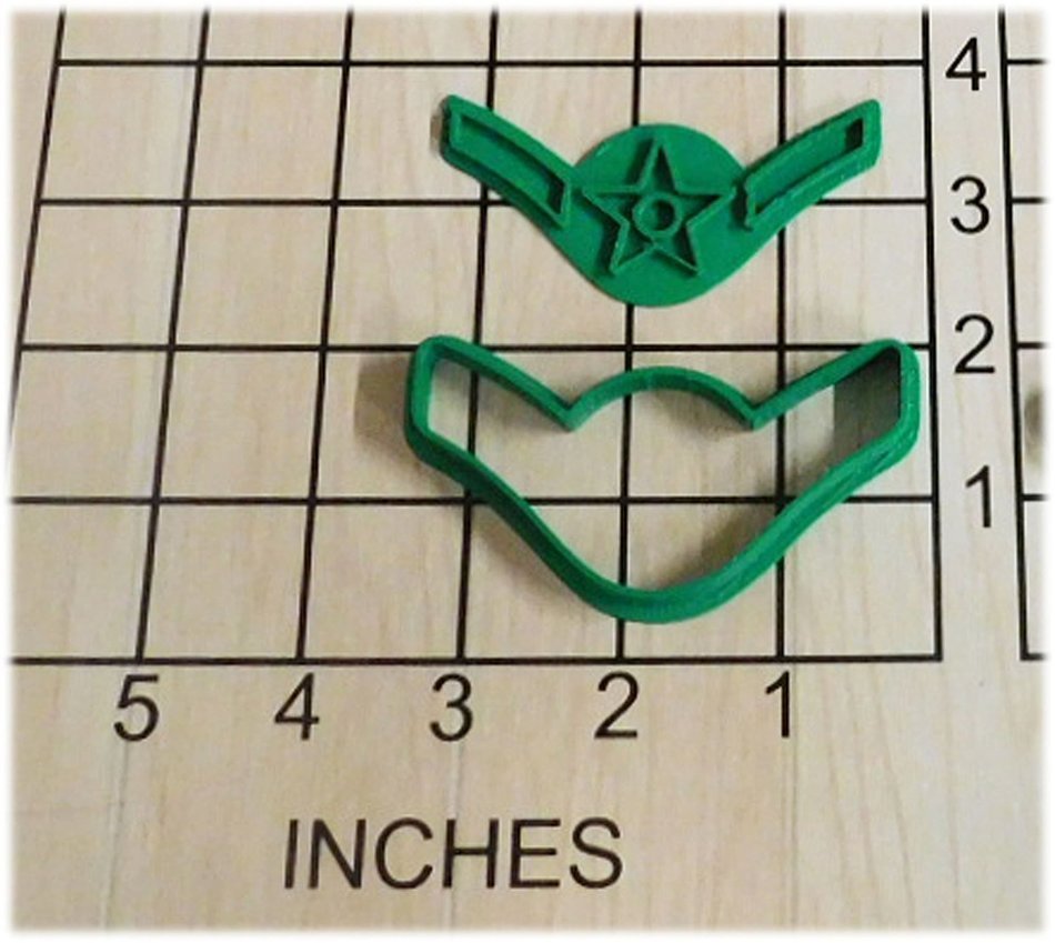 US Air Force Airman Cookie Cutter and Stamp #1054 N2