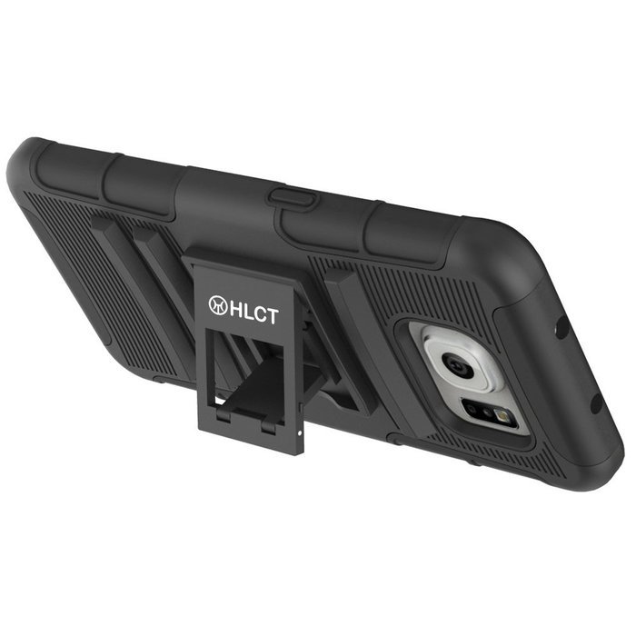 Galaxy S7 Edge Case, HLCT Rugged Shock Proof Dual-Layer Case with Built-In Kickstand for Samsung Galaxy S7 Edge... N41