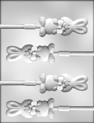 CK Products Bunny W/Bow Sucker Choc Mold
