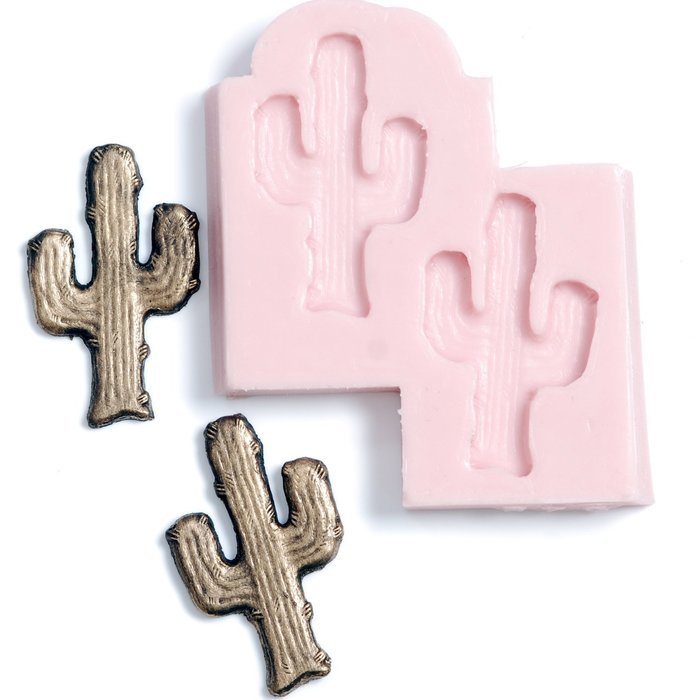 Small Cactus Silicone Mold Chocolate, Fondant, Candy, Resin, Clay, Flexible and Easy to Use. N5
