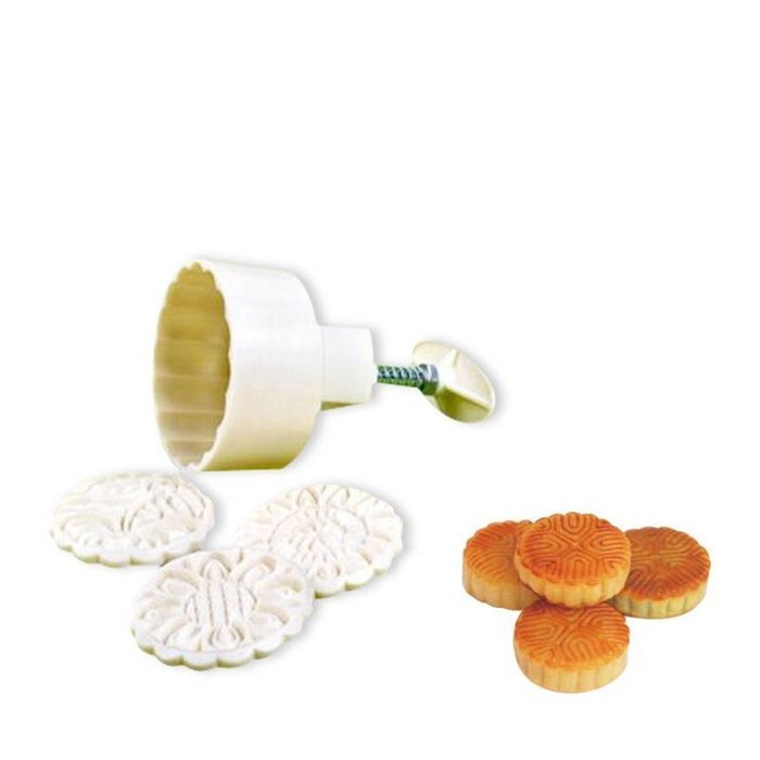 Hand Pressure Moon Cake Mold With 9 Pcs Mode Pattern N2