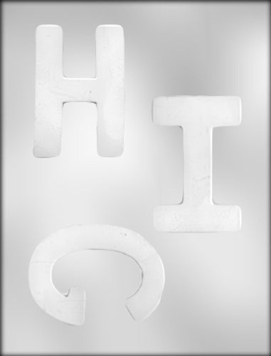 CK Products 4-Inch Letters (G,H,I) Chocolate Mold