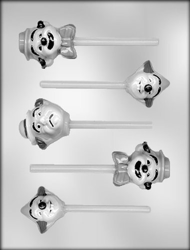 CK Products Clown Heads Assortment Sucker Chocolate Mold