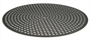 Lloyd Pans Quik-Disk, Pre-Seasoned PSTK, Anodized Aluminum 14 Inch Perforated Pizza Disk Case of 12