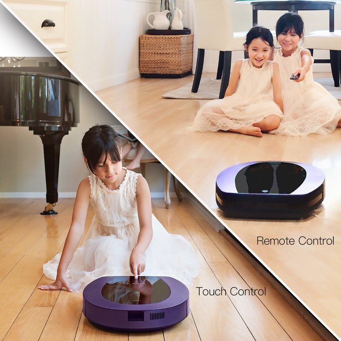 ZEBOT Robot Vacuum Cleaner Automatic Floor Cleaner with Automatic Recharging Auto Detection and Remote Control... N4