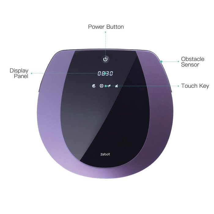 ZEBOT Robot Vacuum Cleaner Automatic Floor Cleaner with Automatic Recharging Auto Detection and Remote Control... N5