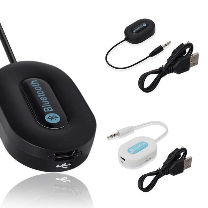 ESHOWEE Bluetooth receiver 3.5mm Audio bluetooth receiver for tablets Speaker,Smart phone White N4