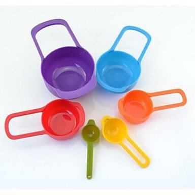 Y&XL&H 6PCS Measuring Cups Spoons Turnable Spatula Kitchen Measuring Tool N2