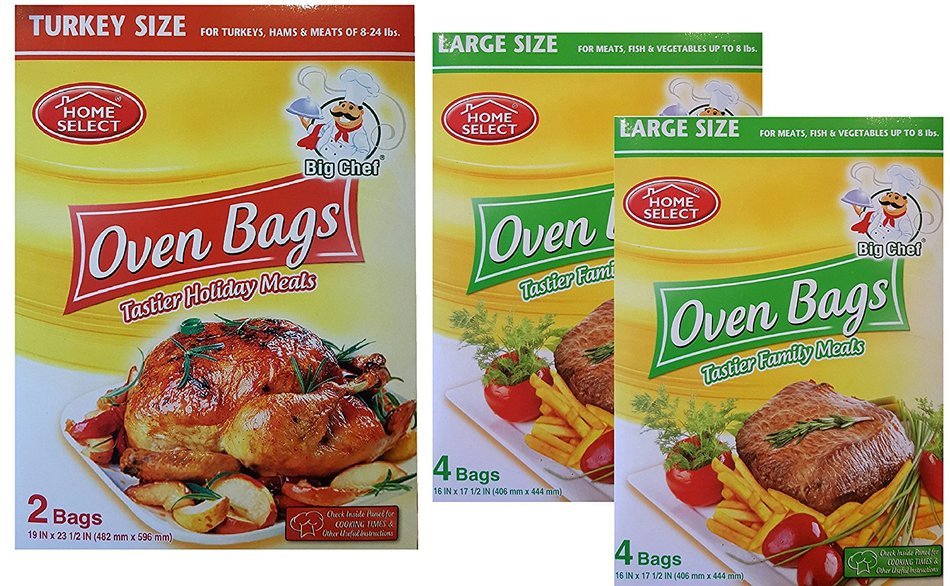Large Oven Baking Bags for Cooking - Turkey and Roaster Size