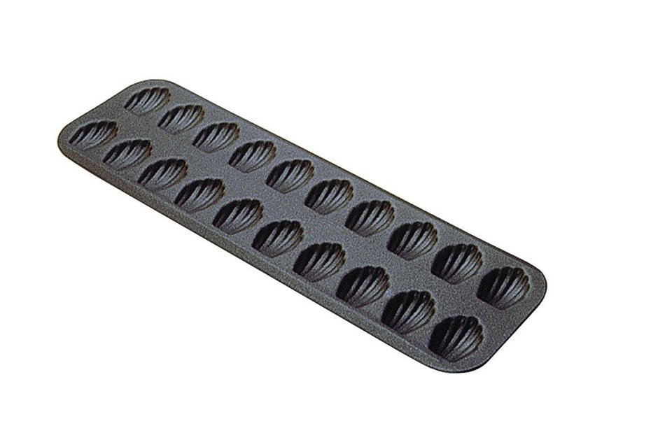 Paderno World Cuisine 20 Imprint 15.5 by 5.5 Inch Nonstick Madeleine Sheet