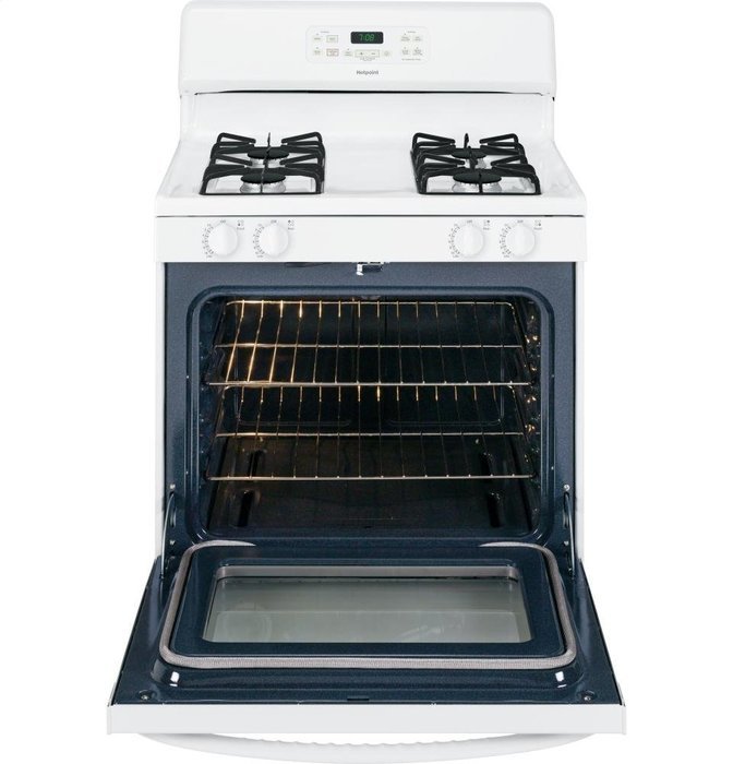4.8 Cu. Ft. Gas Self Cleaning Range Color: White N4