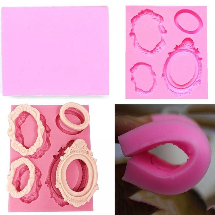 TXIN Fashion Useful Silicone Glasses Frame Chocolate Cake Decorating Sugarcraft Baking Mold N3