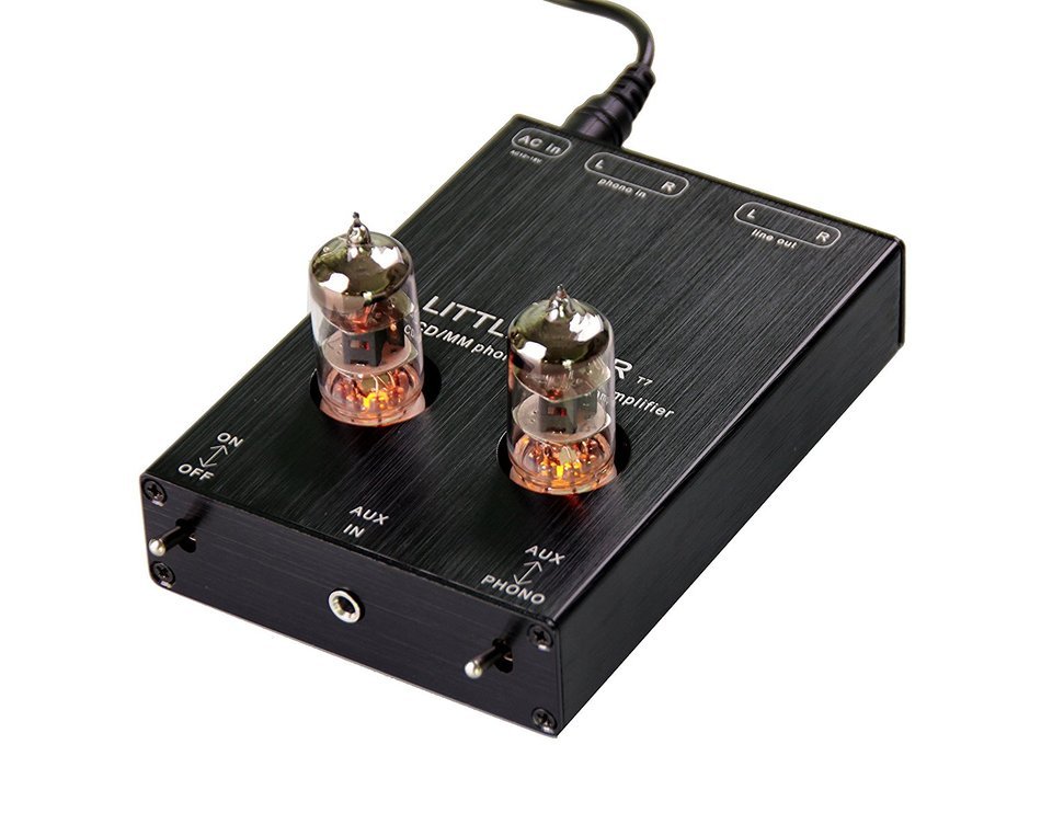Little Bear T7 Tube Phono Stage RIAA MM Turntable Pre-Amplifier &HiFi AUX Preamp N2