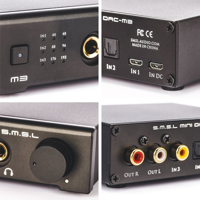 SMSL M3 USB/Optical fiber/ Coaxial Function Hi-Fi Audio Decoder All-in-one Amp N2