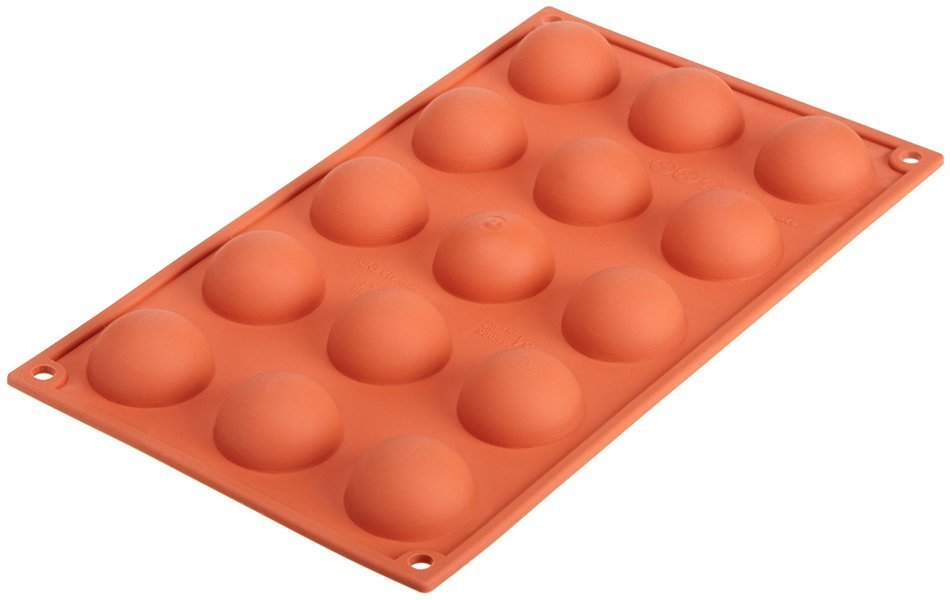 Silikomart Siliconflex Half-Sphere Mold, 1.57 Inch Diameter x 0.78 Inch High N2