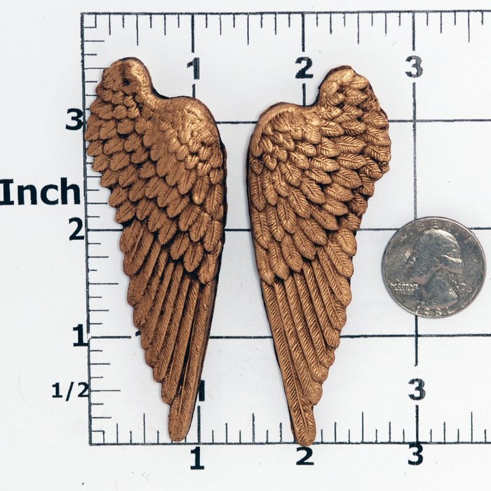 Angel Wing Silicone Mold Food Safe Fondant, Candy, Gum Paste,. Craft or Jewelry Mold Resin, Clay, Flexible and... N7