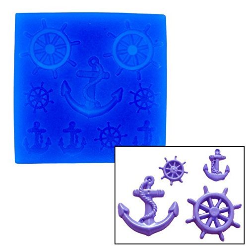 Mini Wheel & Anchor Mold by First Impressions Molds