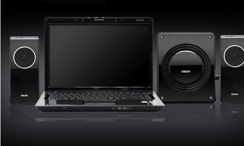Durherm DR-S20 2.1 Glossy Surface Luxury Design Subwoofer Speaker System Equipped with Microphone and Headphone... N9