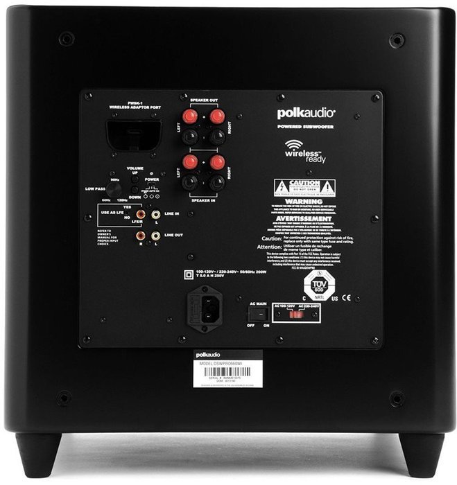 Polk DSWPRO 660wi 12-inch Wireless-ready Powered Subwoofer (Certified Refurbished) N3