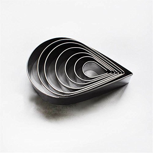 Anyana Rose Petal Cookie Cutter Home Cake Biscuit Pastry Baking Mold Kitchen Fondant Cooking Tool 7Pcs N6