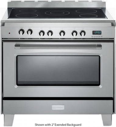 Verona VCLFSEE365SS 36" Verona Classic Series Electric Range Oven with 5 Elements, Black Ceramic Top, 4 cu. ft...