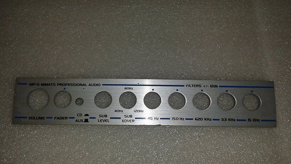MMATS AUDIO EQUALIZER MP-5 FACEPLATE ONLY