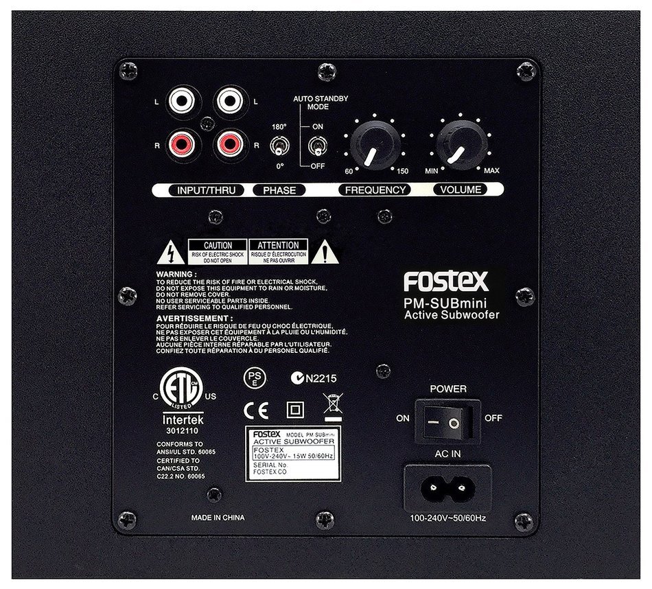 FOSTEX active subwoofer PM-SUBmini2 N2