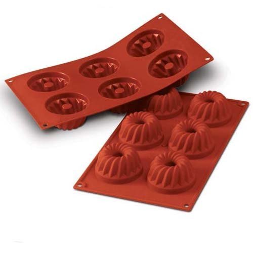 Silikomart Professional 6-Indent Silicone Bundt Mold