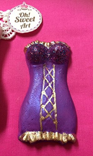 Bachelorette Party Sexy Corset, for fondant, chocolate and more...Silicone Mold By Oh! Sweet Art FDA Approved... N3