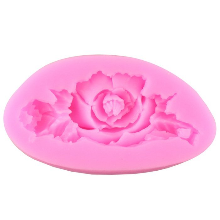 BING CUI Silicone Rose Flower Cake Decorating Mold with Box, Set of 4 N6