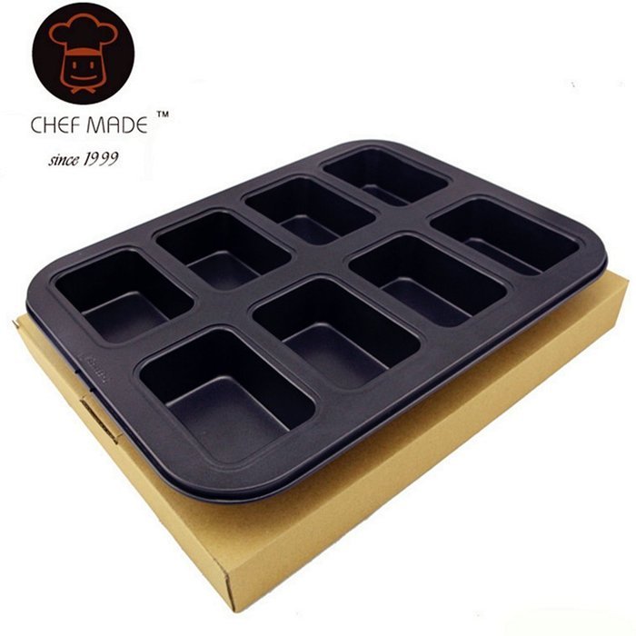N J Z Y 8 Cup Non-Stick Steel Cakes Bakeware Baking Mold Muffins Pan Muffins Cup Cupcake Maker N5