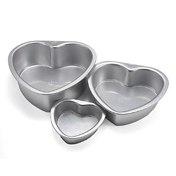 Aluminum Alloy Love Heart Shaped Cake Pan Biscuit Baking Mold 3 Sizes N2