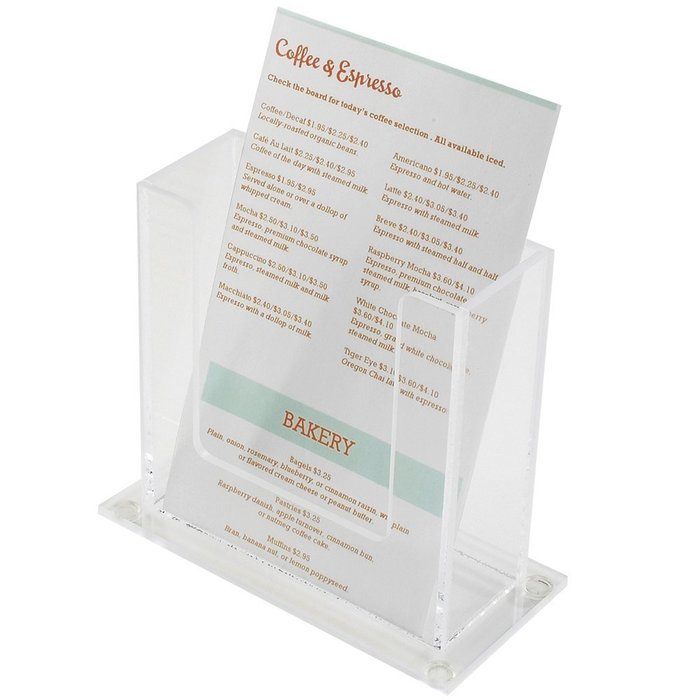 Cal-Mil 205 Freestanding 5.5" x 6" x 2" Menu Rack