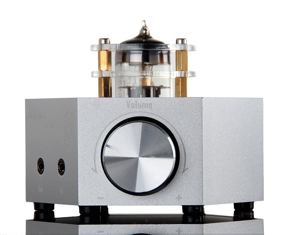 Nobsound NS-02E Vacuum Tube Headphone Amplifier Stereo HiFi Earphone Pre-Amp DIY (Black) N4