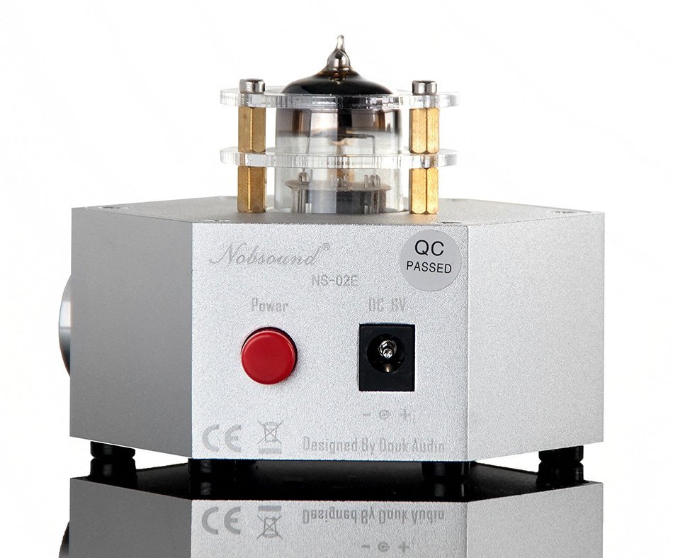 Nobsound NS-02E Vacuum Tube Headphone Amplifier Stereo HiFi Earphone Pre-Amp DIY (Black) N5
